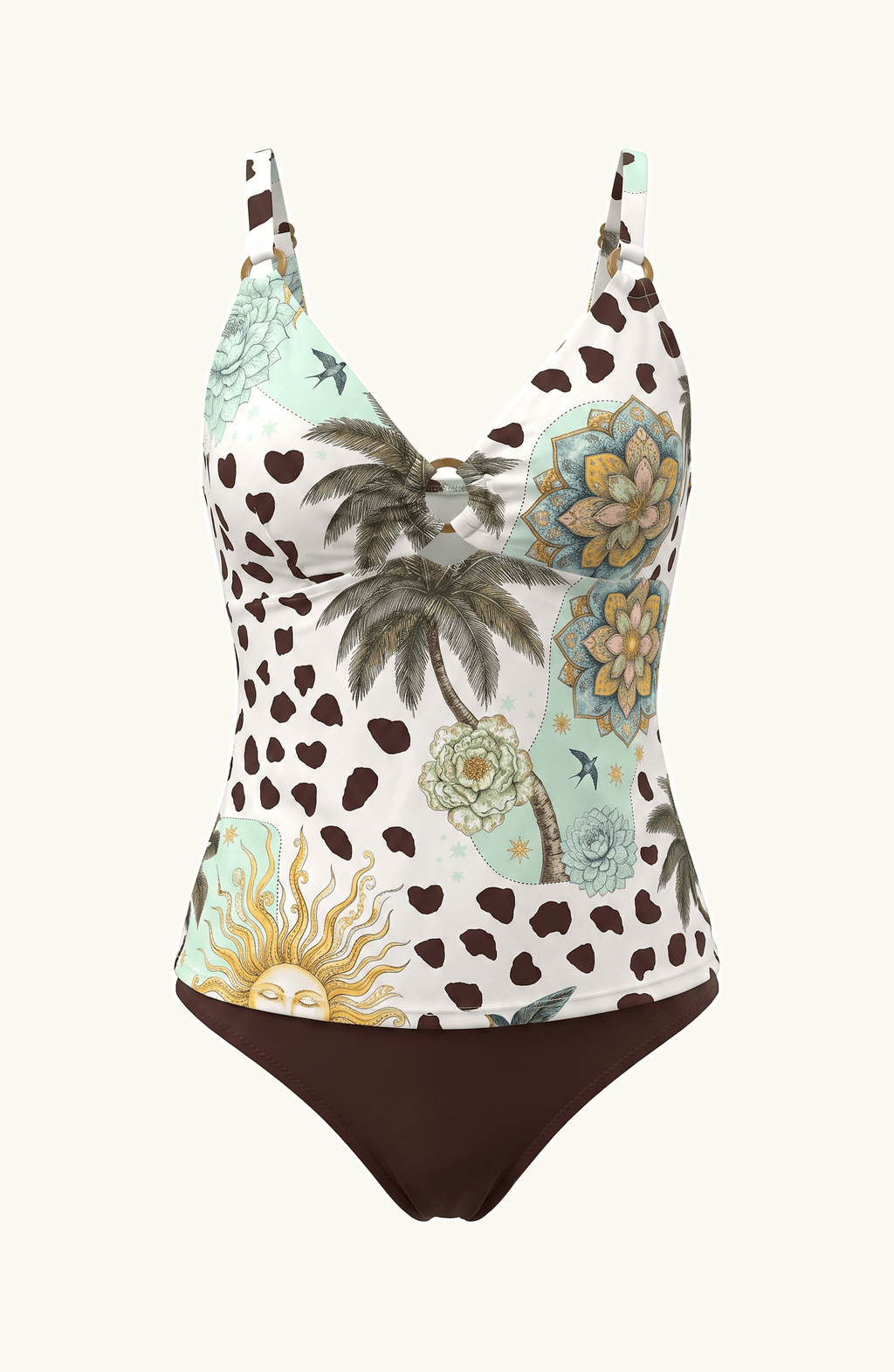 Tankini con Panty , Colección Alquimia - Bari, los mejores trajes de baño y Bikinis. Diseño y tecnología juntos.