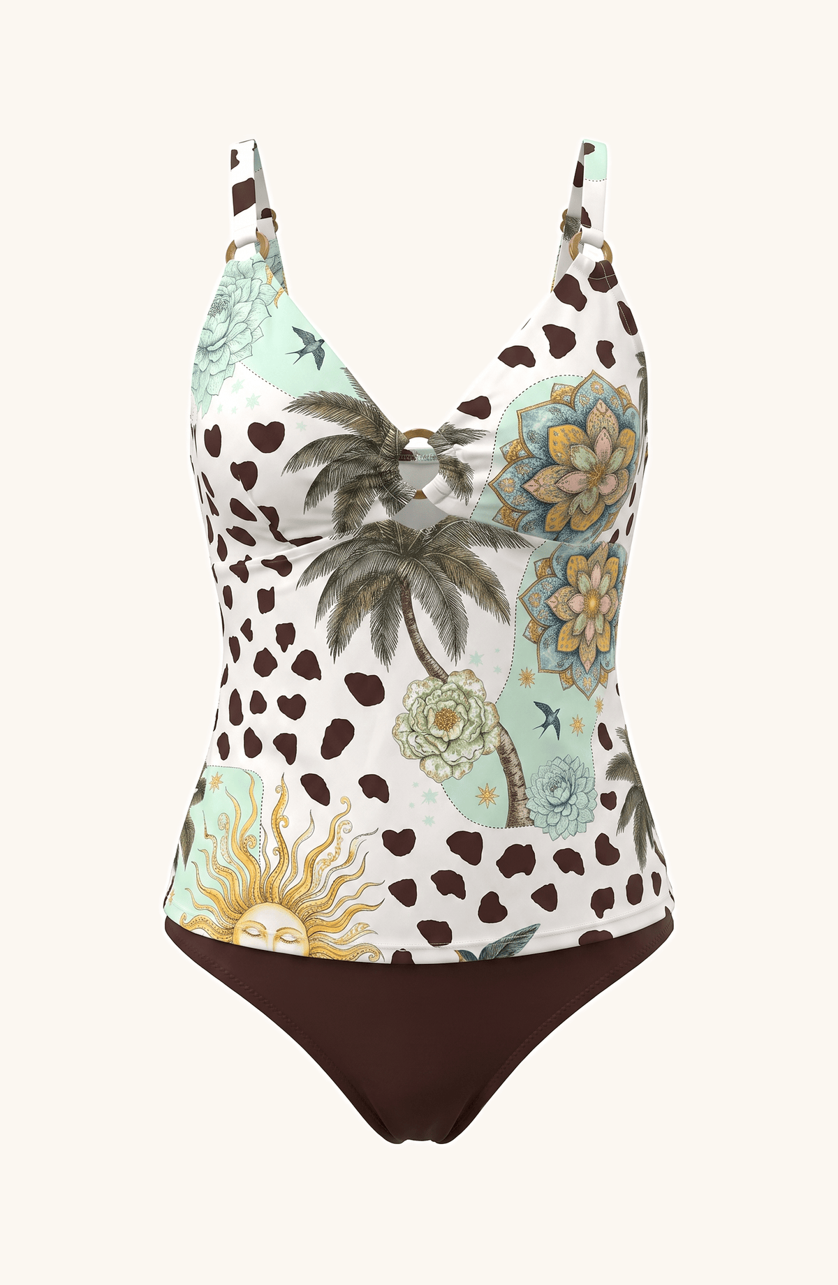 Tankini con Panty , Colección Alquimia - Bari, los mejores trajes de baño y Bikinis. Diseño y tecnología juntos.