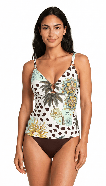 Tankini con Panty , Colección Alquimia - Bari, los mejores trajes de baño y Bikinis. Diseño y tecnología juntos.