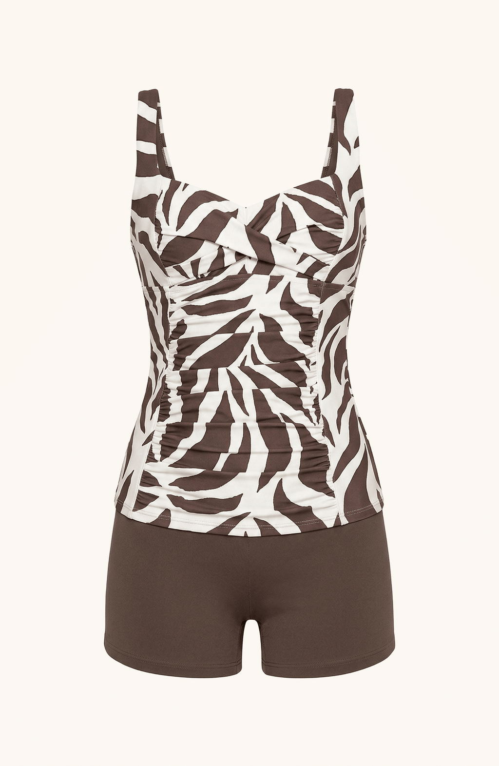 Tankini con Short Animal Print, Colección ODISEA - Bari, los mejores trajes de baño y Bikinis. Diseño y tecnología juntos.