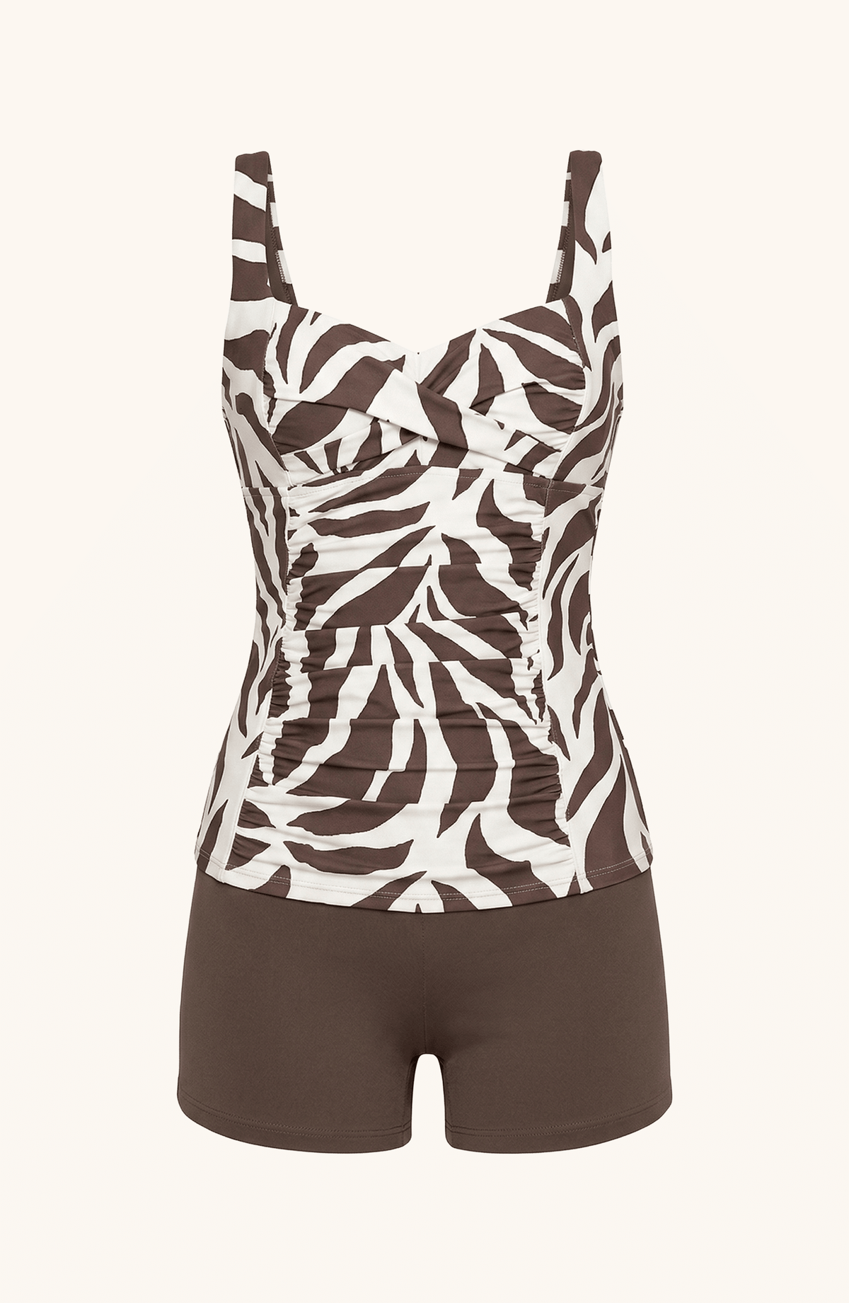 Tankini con Short Animal Print, Colección ODISEA - Bari, los mejores trajes de baño y Bikinis. Diseño y tecnología juntos.