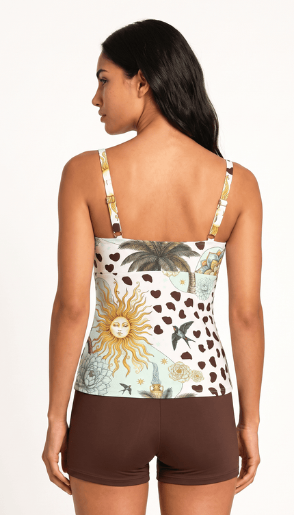 Tankini con Short, Colección Alquimia - Bari, los mejores trajes de baño y Bikinis. Diseño y tecnología juntos.