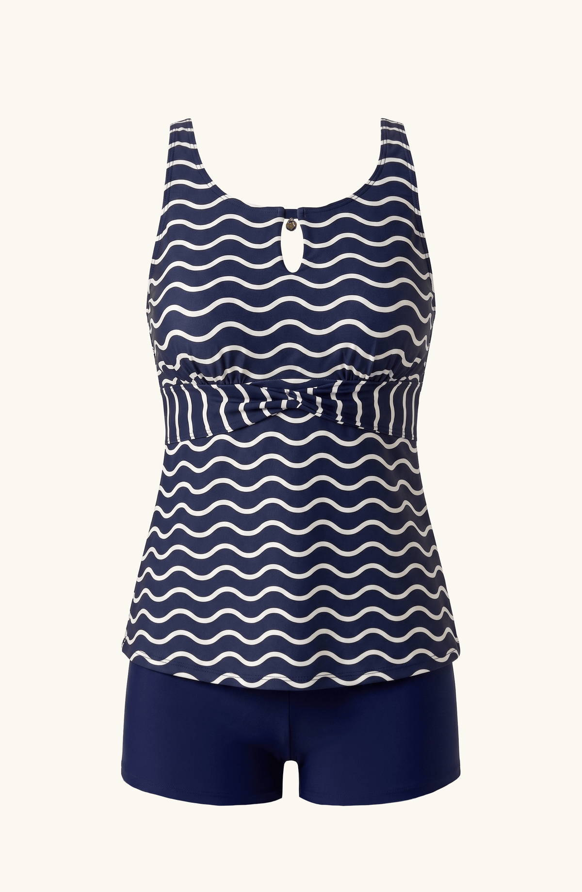 Tankini con short Olas, Colección ODISEA - Bari, los mejores trajes de baño y Bikinis. Diseño y tecnología juntos.