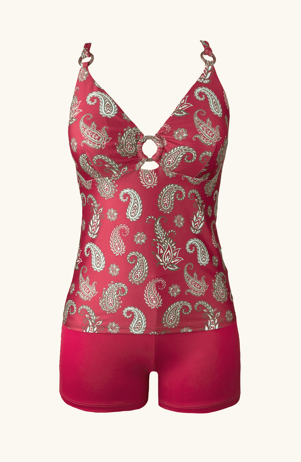 Tankini con Short Paisley , Colección ODISEA - Bari, los mejores trajes de baño y Bikinis. Diseño y tecnología juntos.