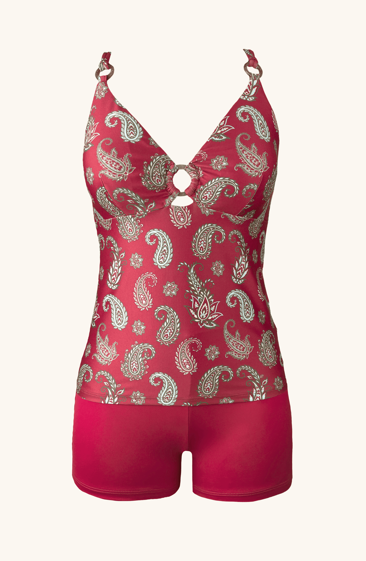 Tankini con Short Paisley , Colección ODISEA - Bari, los mejores trajes de baño y Bikinis. Diseño y tecnología juntos.