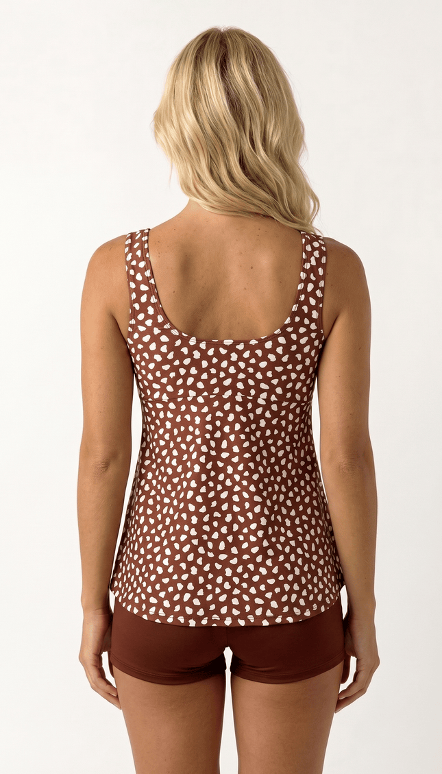 Tankini con short Safari, Colección ODISEA - Bari, los mejores trajes de baño y Bikinis. Diseño y tecnología juntos.