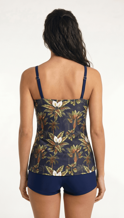 Tankini con Short Selva , Colección ODISEA - Bari, los mejores trajes de baño y Bikinis. Diseño y tecnología juntos.