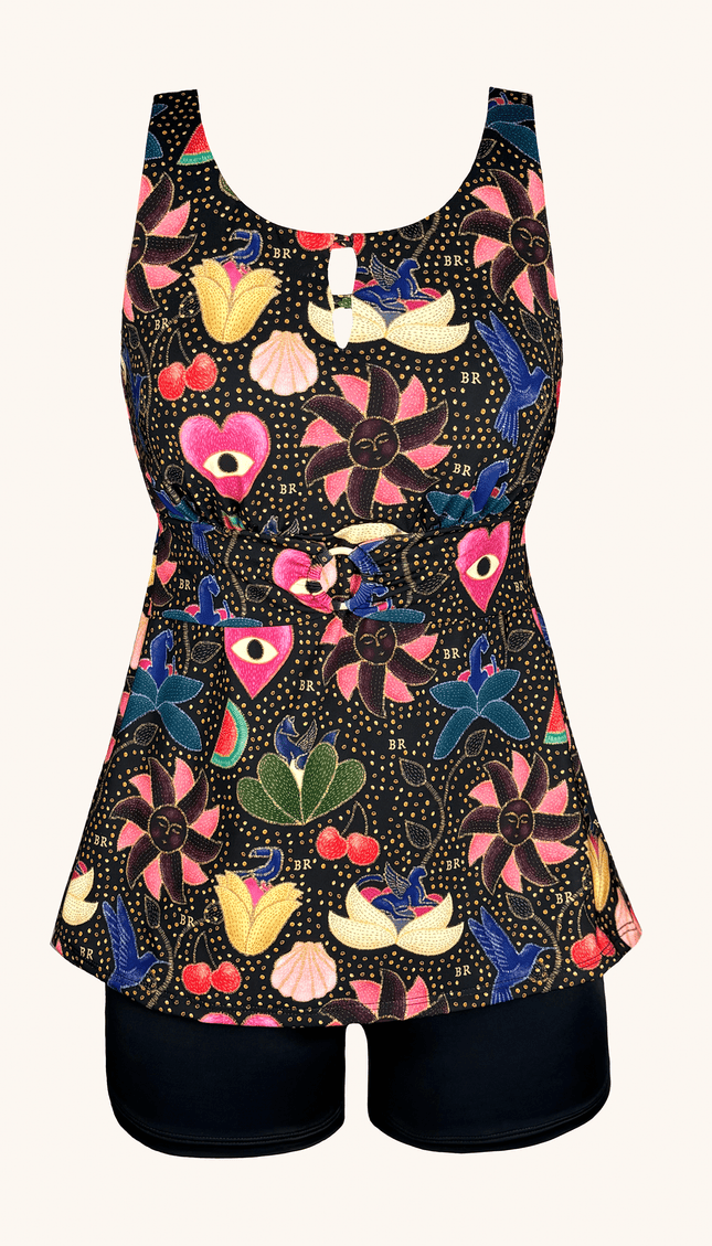 Tankini Short , Colección Alma Frutal - Bari, los mejores trajes de baño y Bikinis. Diseño y tecnología juntos.