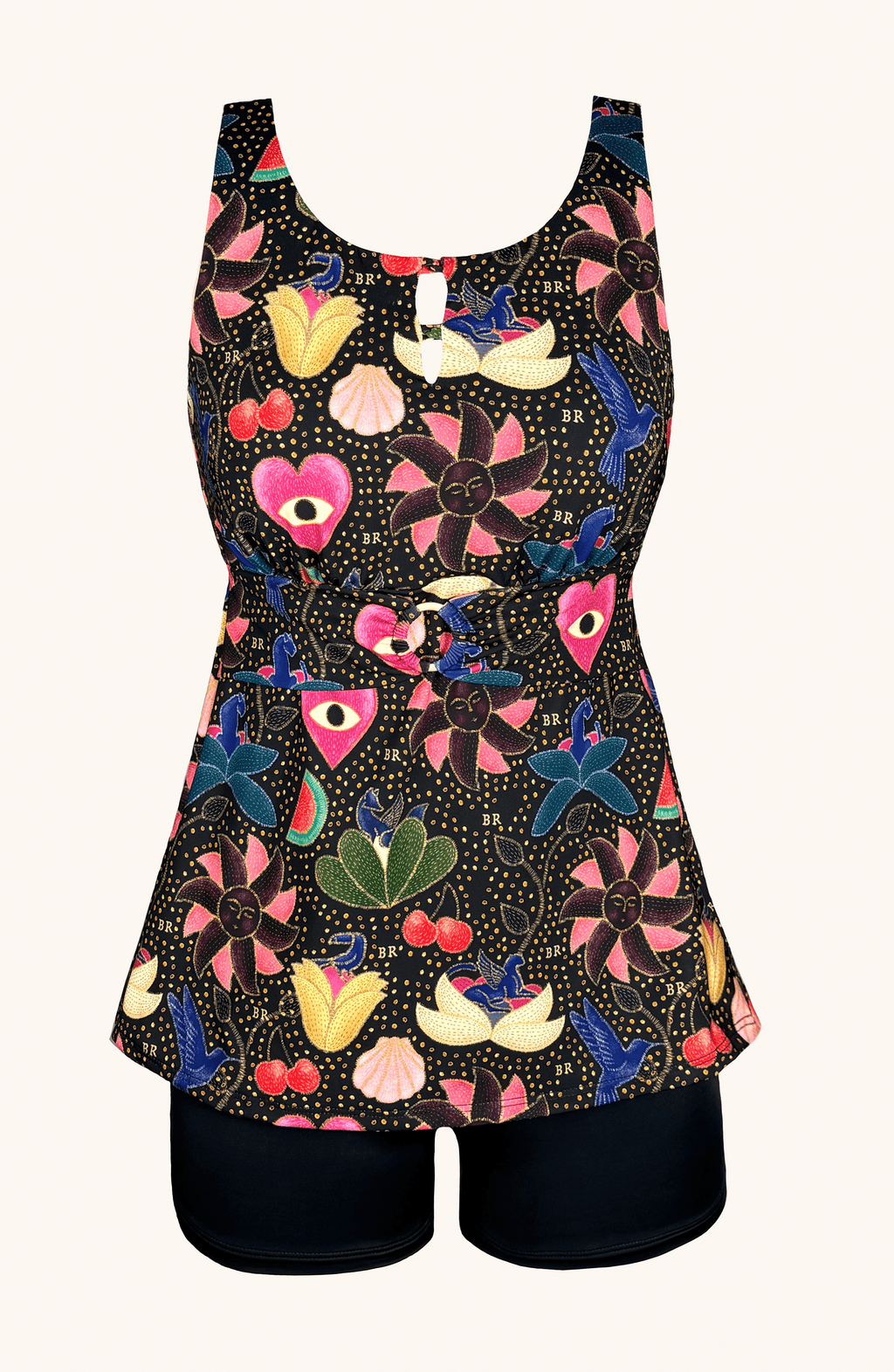 Tankini Short , Colección Alma Frutal - Bari, los mejores trajes de baño y Bikinis. Diseño y tecnología juntos.