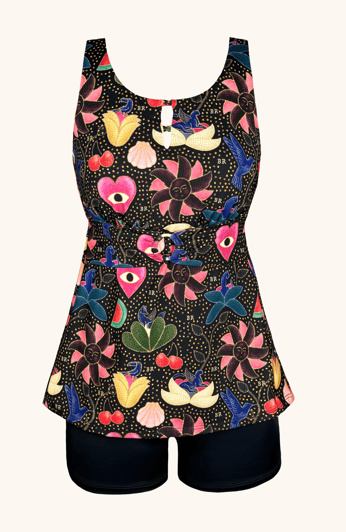 Tankini Short , Colección Alma Frutal - Bari, los mejores trajes de baño y Bikinis. Diseño y tecnología juntos.