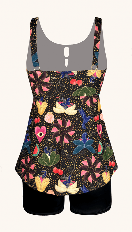 Tankini Short , Colección Alma Frutal - Bari, los mejores trajes de baño y Bikinis. Diseño y tecnología juntos.