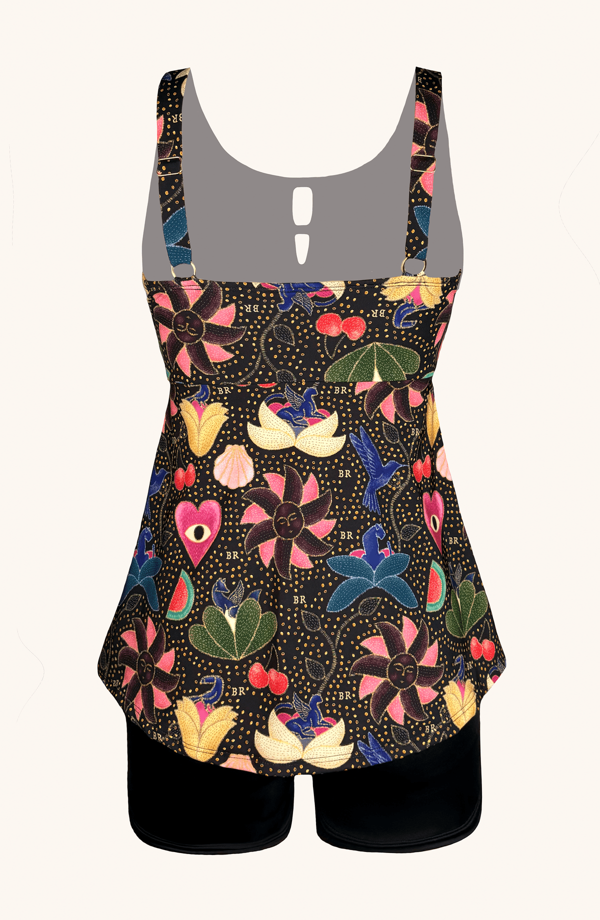 Tankini Short , Colección Alma Frutal - Bari, los mejores trajes de baño y Bikinis. Diseño y tecnología juntos.