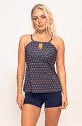 Tankini Short Nautical Knots, Colección Alma Frutal - Bari, los mejores trajes de baño y Bikinis. Diseño y tecnología juntos.
