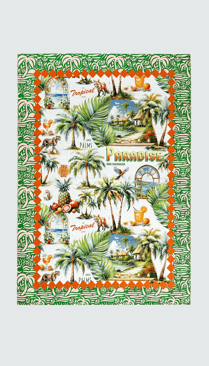 Toalla Estampada Super Dry Reversible, Colección Pacifico Bari Swimwear - Bari, los mejores trajes de baño y Bikinis. Diseño y tecnología juntos.