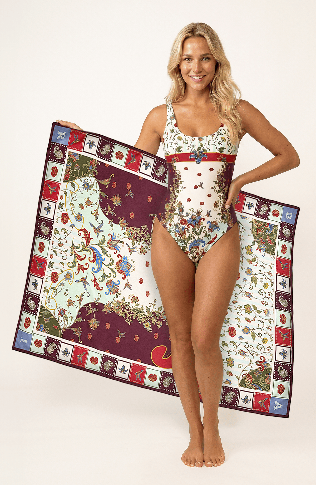 Toalla Reversible Paisley , Colección ODISEA - Bari, los mejores trajes de baño y Bikinis. Diseño y tecnología juntos.