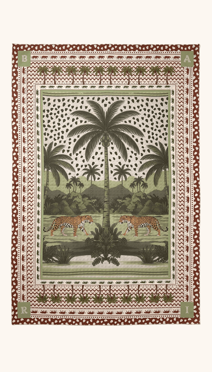 Toalla Reversible Safari , Colección ODISEA - Bari, los mejores trajes de baño y Bikinis. Diseño y tecnología juntos.