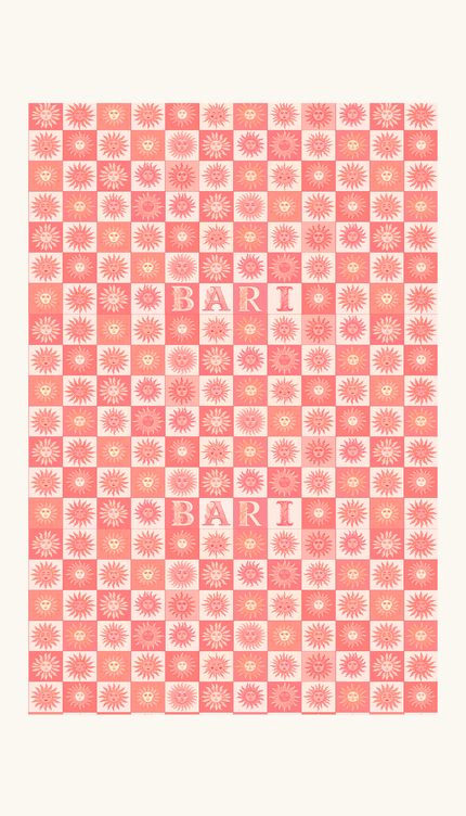 Toalla Reversible Sol, Colección Limoncello - Bari, los mejores trajes de baño y Bikinis. Diseño y tecnología juntos.