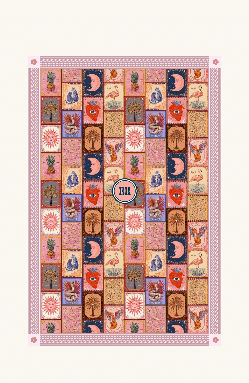 Toalla Reversible Tarot, Colección Alma Frutal - Bari, los mejores trajes de baño y Bikinis. Diseño y tecnología juntos.