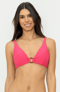Top Bikini ESSENTIALS Rosa Argolla Bailando Entre Palmas - Bari, los mejores trajes de baño y Bikinis. Diseño y tecnología juntos.