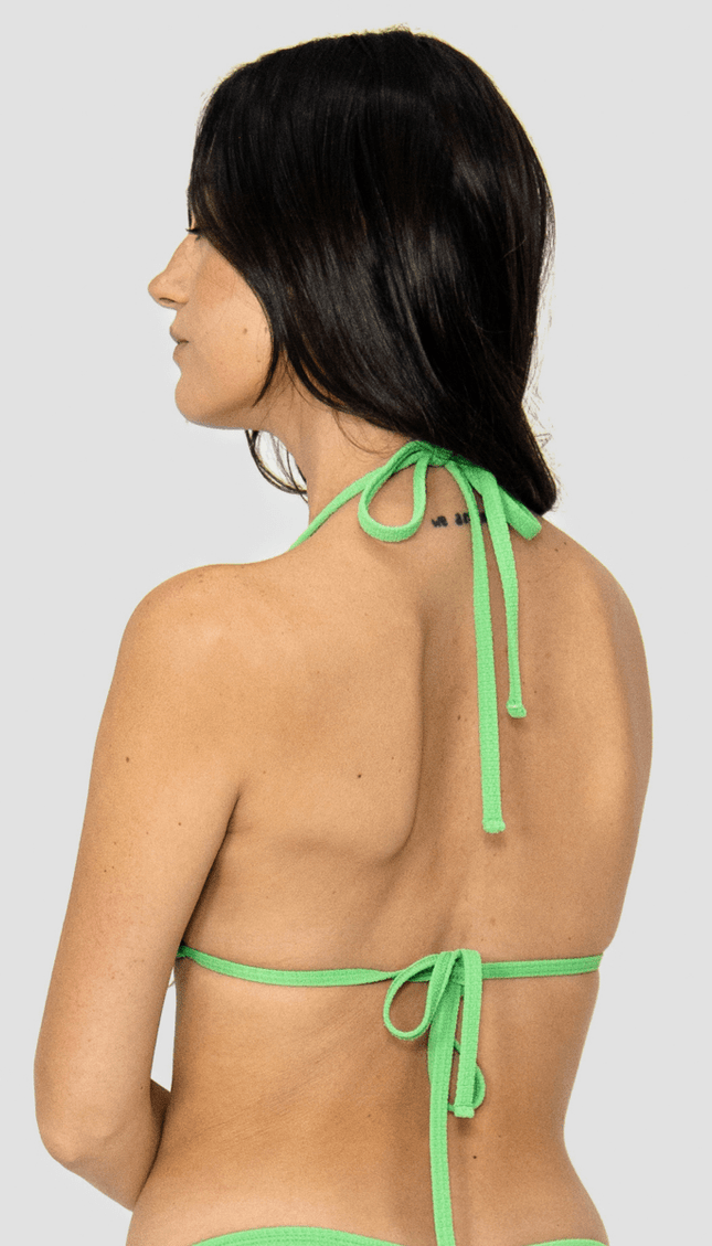 Top Bikini Verde Triangulo Essentials Aurora - Bari, los mejores trajes de baño y Bikinis. Diseño y tecnología juntos.