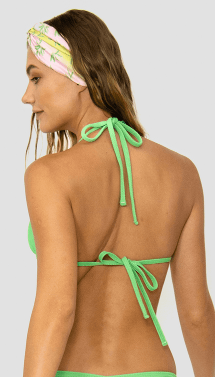 Top Bikini Verde Triangulo Essentials Aurora - Bari, los mejores trajes de baño y Bikinis. Diseño y tecnología juntos.