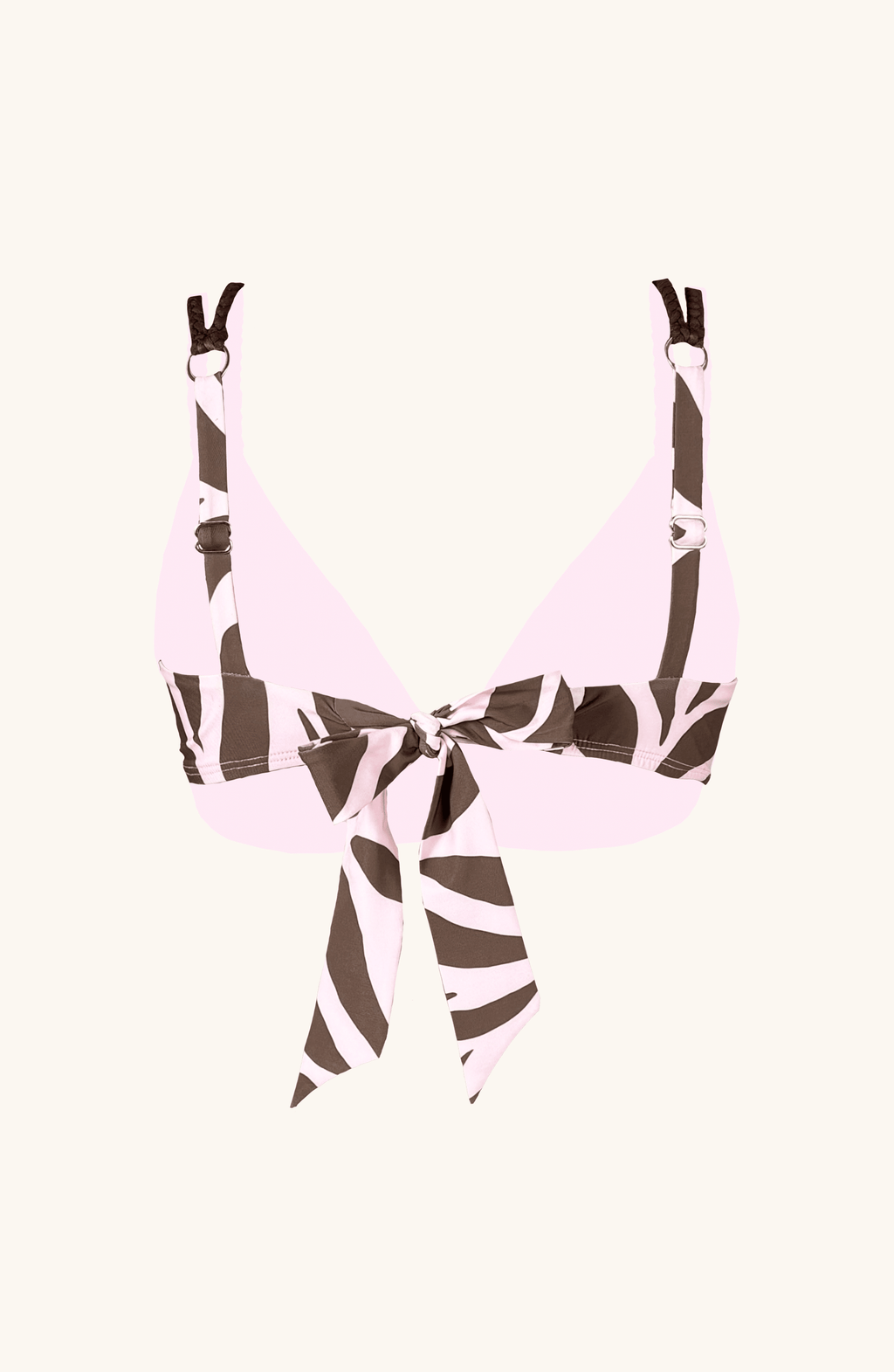 Top de Bikini Animal Print Rosa, Colección ODISEA - Bari, los mejores trajes de baño y Bikinis. Diseño y tecnología juntos.
