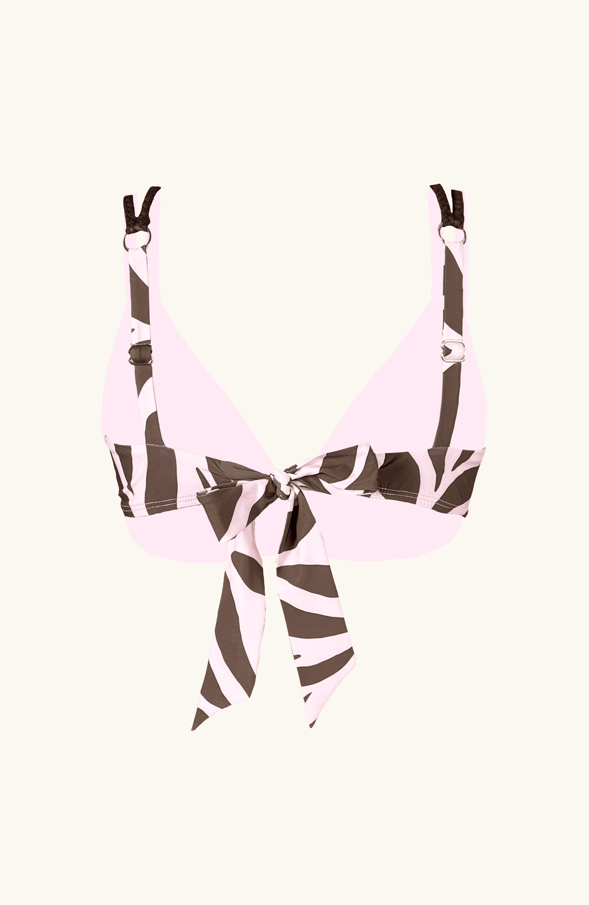 Top de Bikini Animal Print Rosa, Colección ODISEA - Bari, los mejores trajes de baño y Bikinis. Diseño y tecnología juntos.
