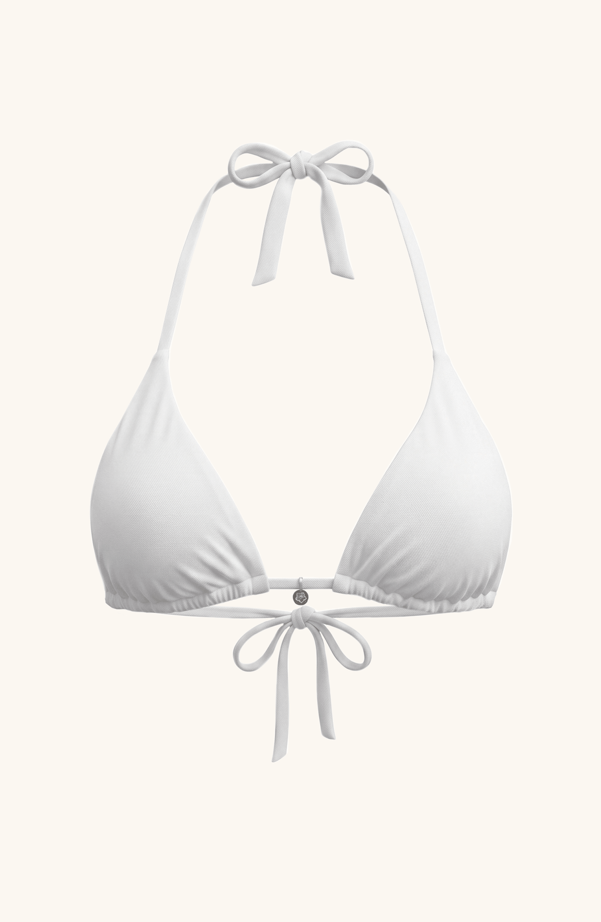 Top de Bikini Blanco, Colección Alquimia - Bari, los mejores trajes de baño y Bikinis. Diseño y tecnología juntos.