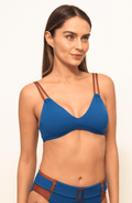 Top de Bikini Blu Di Mare , Colección Limoncello - Bari, los mejores trajes de baño y Bikinis. Diseño y tecnología juntos.