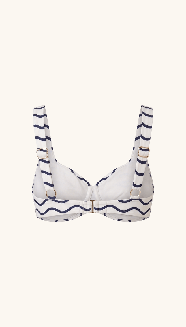 Top de Bikini con Varilla Olas, Colección ODISEA - Bari, los mejores trajes de baño y Bikinis. Diseño y tecnología juntos.