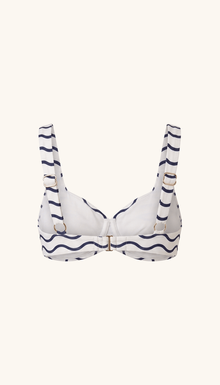 Top de Bikini con Varilla Olas, Colección ODISEA - Bari, los mejores trajes de baño y Bikinis. Diseño y tecnología juntos.