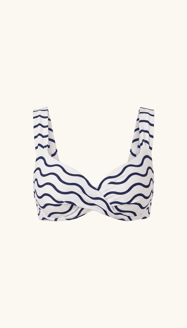 Top de Bikini con Varilla Olas, Colección ODISEA - Bari, los mejores trajes de baño y Bikinis. Diseño y tecnología juntos.