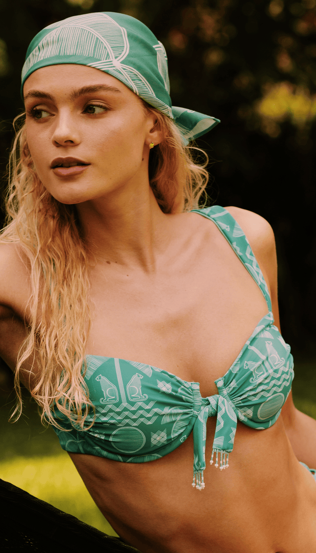 Top de Bikini Fresca Menta, Colección Limoncello - Bari, los mejores trajes de baño y Bikinis. Diseño y tecnología juntos.