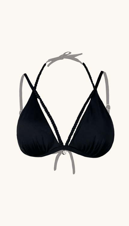 Top de Bikini Midnight Trenzas, Colección Alma Frutal - Bari, los mejores trajes de baño y Bikinis. Diseño y tecnología juntos.