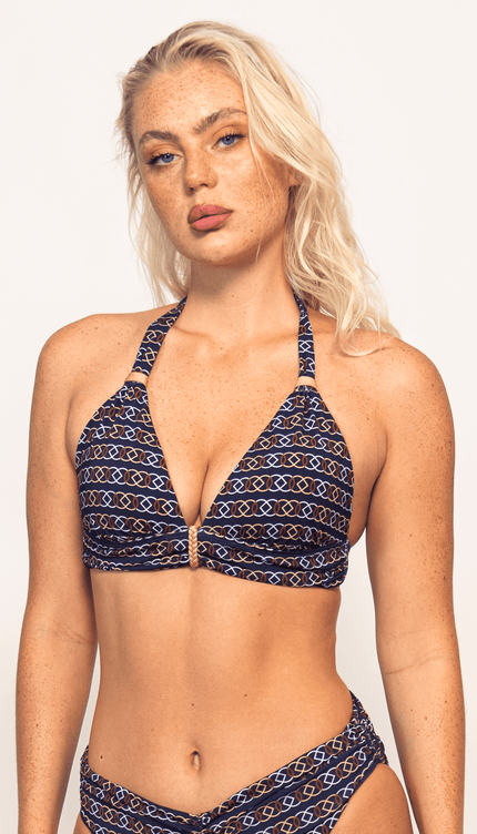 Top de Bikini Nautical Knots, Colección Alma Frutal - Bari, los mejores trajes de baño y Bikinis. Diseño y tecnología juntos.