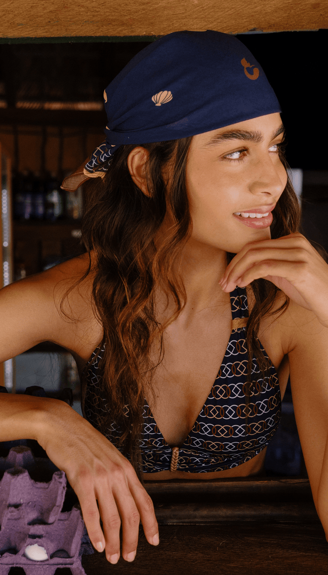 Top de Bikini Nautical Knots, Colección Alma Frutal - Bari, los mejores trajes de baño y Bikinis. Diseño y tecnología juntos.