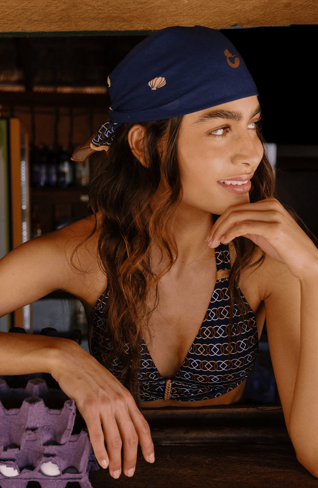 Top de Bikini Nautical Knots, Colección Alma Frutal - Bari, los mejores trajes de baño y Bikinis. Diseño y tecnología juntos.