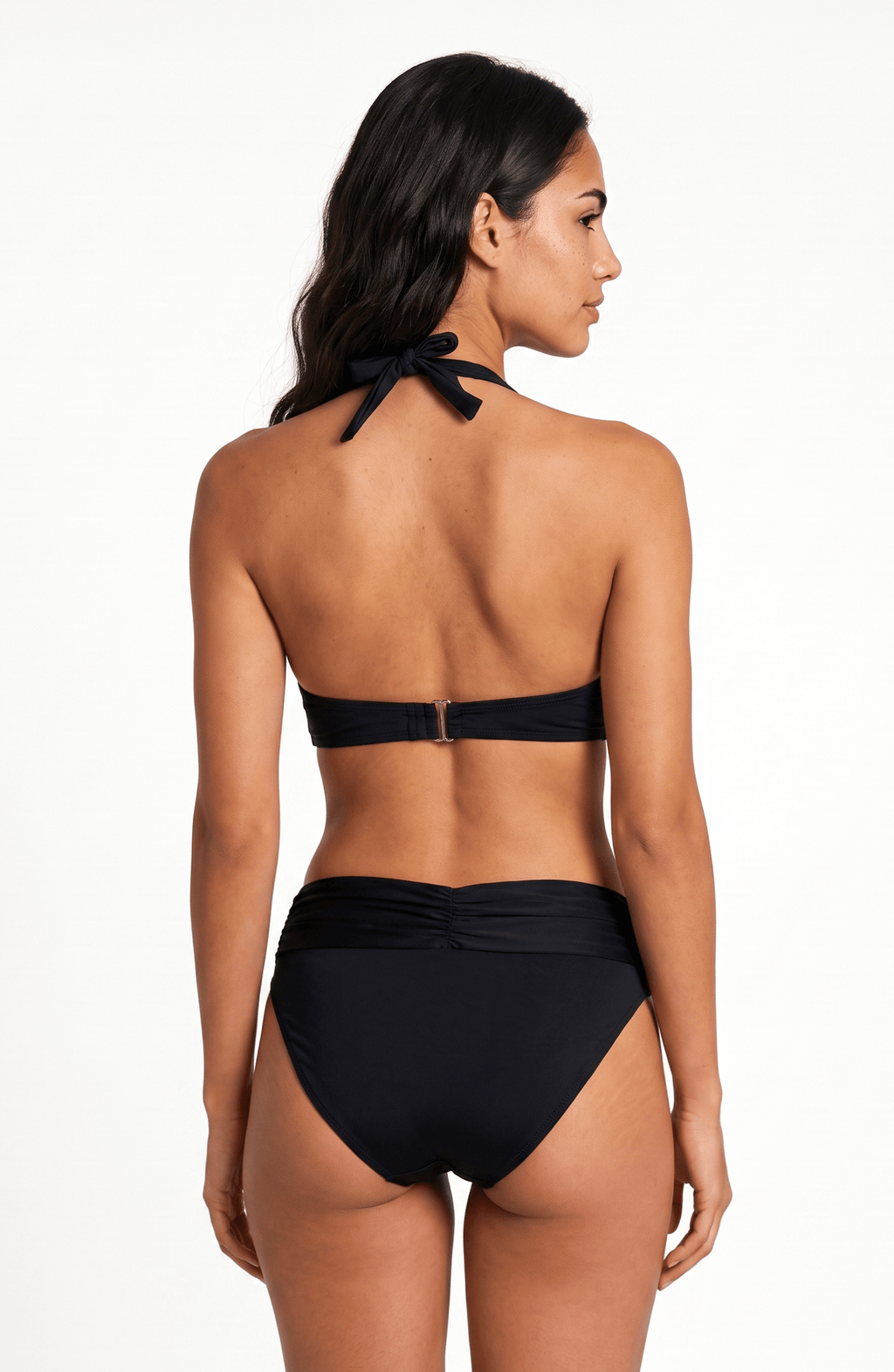 Top de Bikini Negro, Colección Alquimia - Bari, los mejores trajes de baño y Bikinis. Diseño y tecnología juntos.