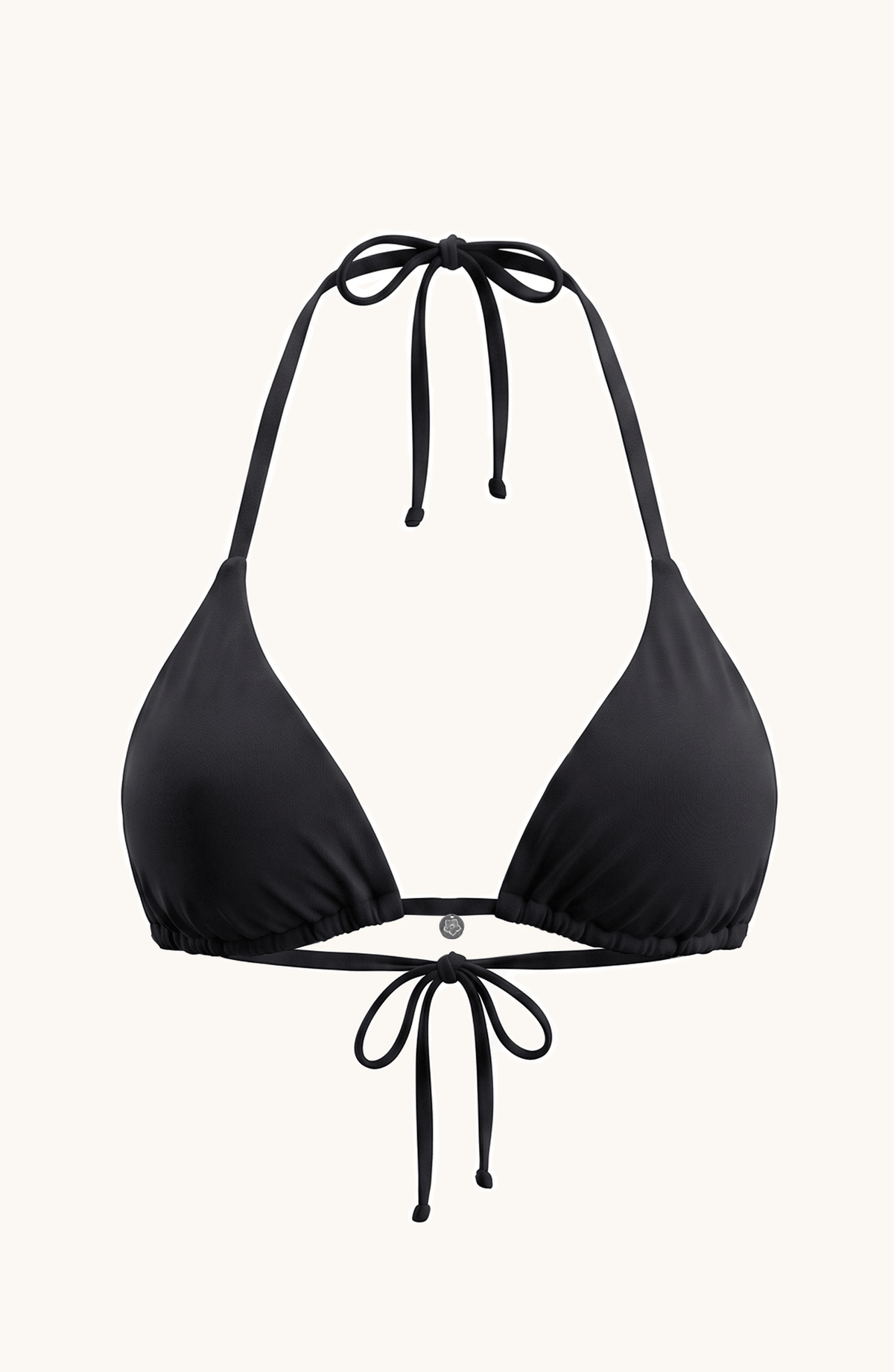 Top de Bikini Negro, Colección Alquimia - Bari, los mejores trajes de baño y Bikinis. Diseño y tecnología juntos.