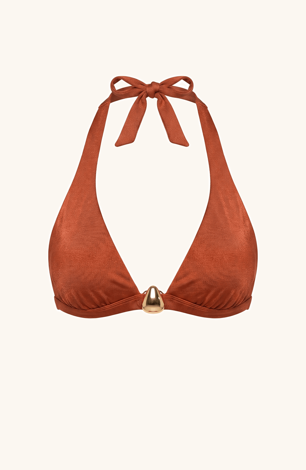Top de Bikini Ocre , Colección Alquimia - Bari, los mejores trajes de baño y Bikinis. Diseño y tecnología juntos.