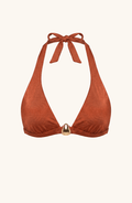 Top de Bikini Ocre , Colección Alquimia - Bari, los mejores trajes de baño y Bikinis. Diseño y tecnología juntos.