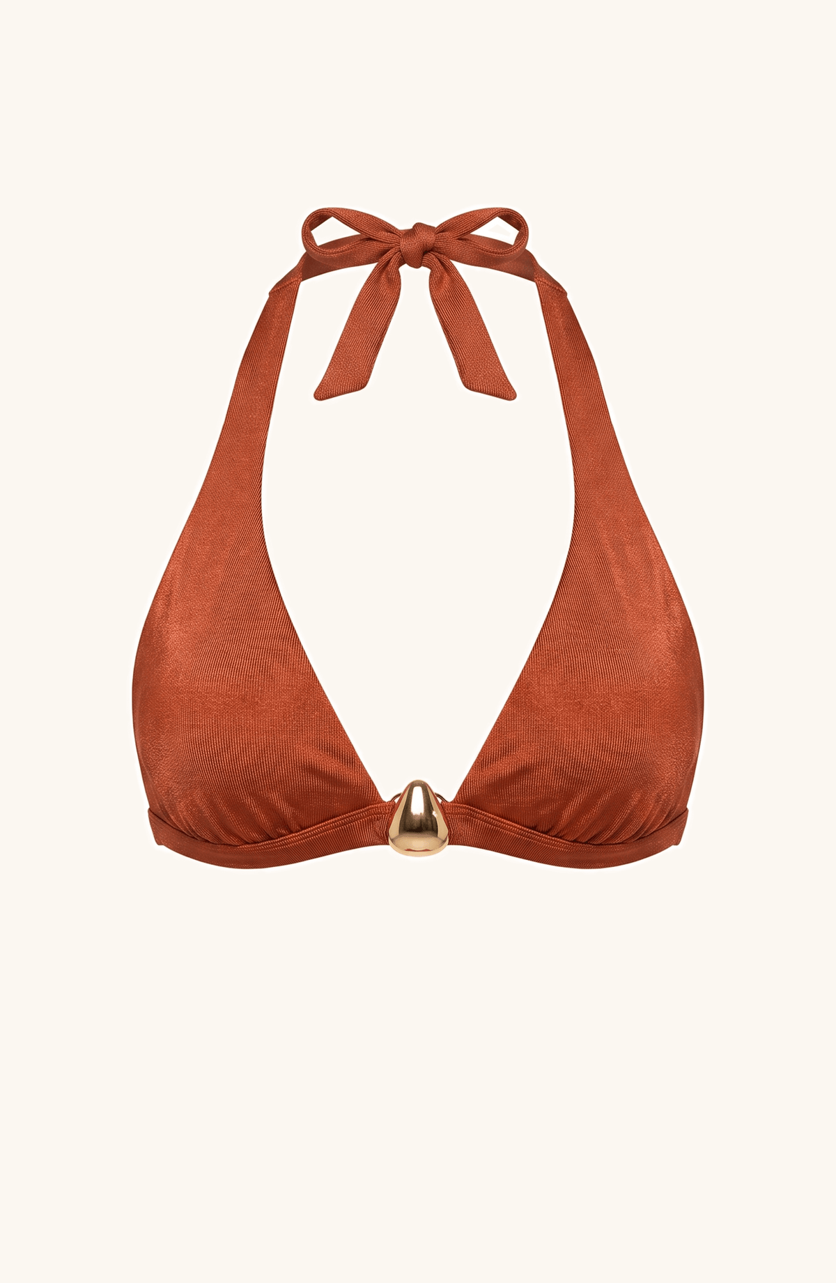 Top de Bikini Ocre , Colección Alquimia - Bari, los mejores trajes de baño y Bikinis. Diseño y tecnología juntos.