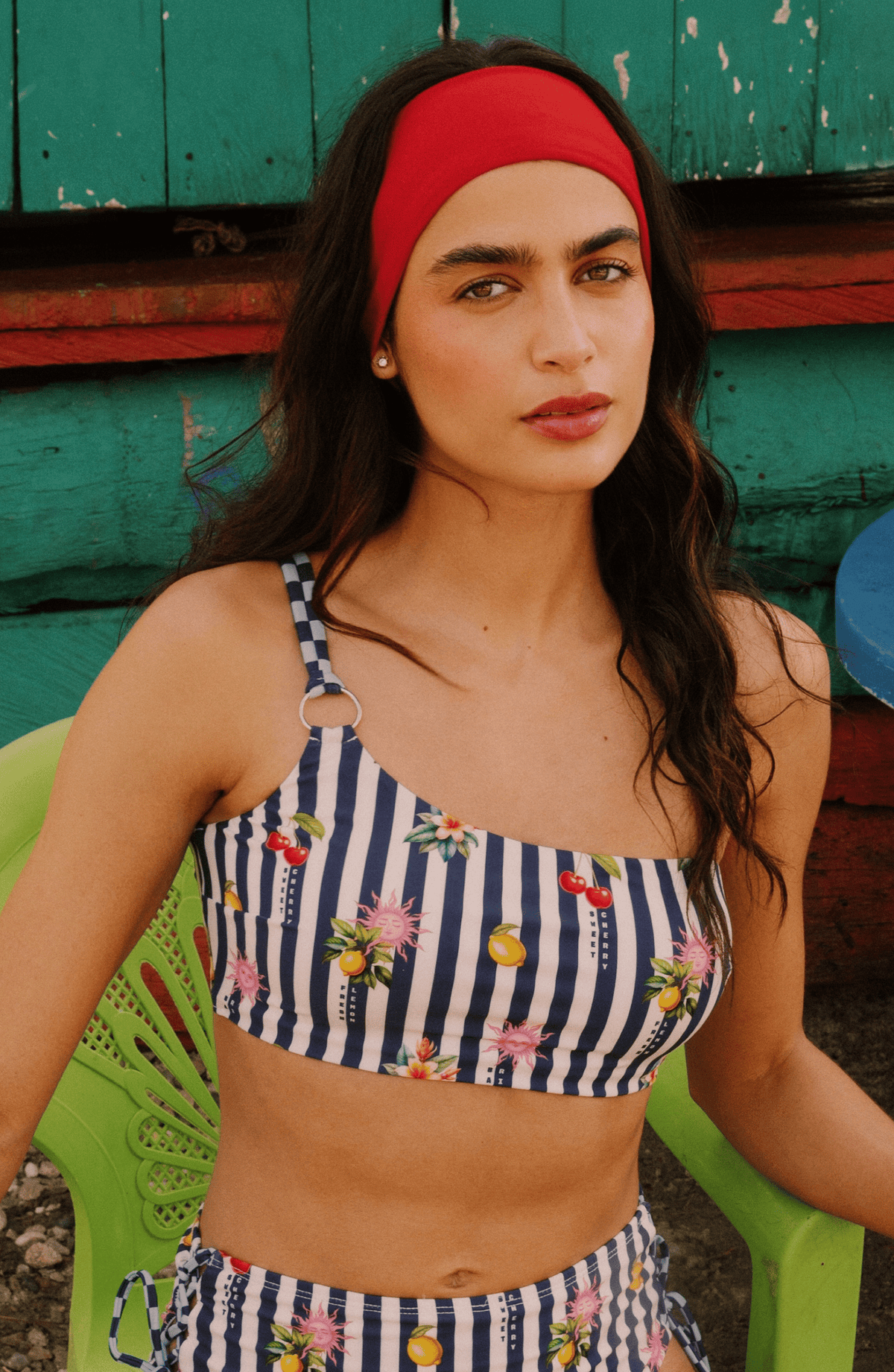Top de Bikini Rayas , Colección Alma Frutal - Bari, los mejores trajes de baño y Bikinis. Diseño y tecnología juntos.