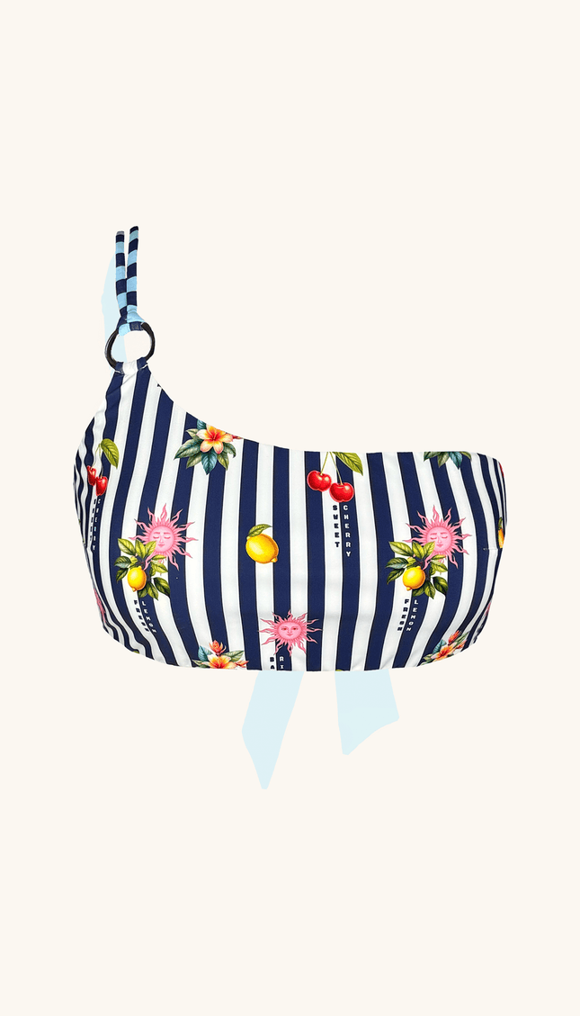 Top de Bikini Rayas , Colección Alma Frutal - Bari, los mejores trajes de baño y Bikinis. Diseño y tecnología juntos.