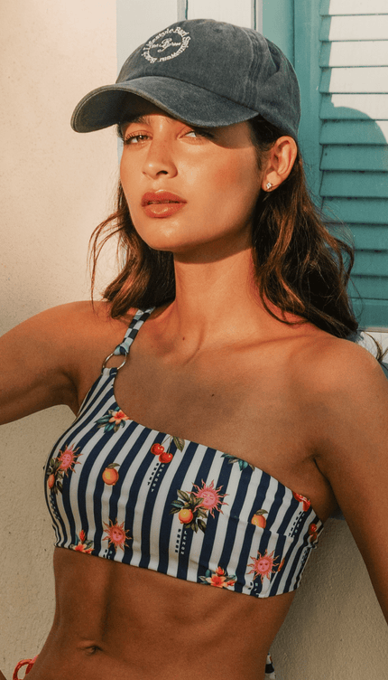 Top de Bikini Rayas , Colección Alma Frutal - Bari, los mejores trajes de baño y Bikinis. Diseño y tecnología juntos.