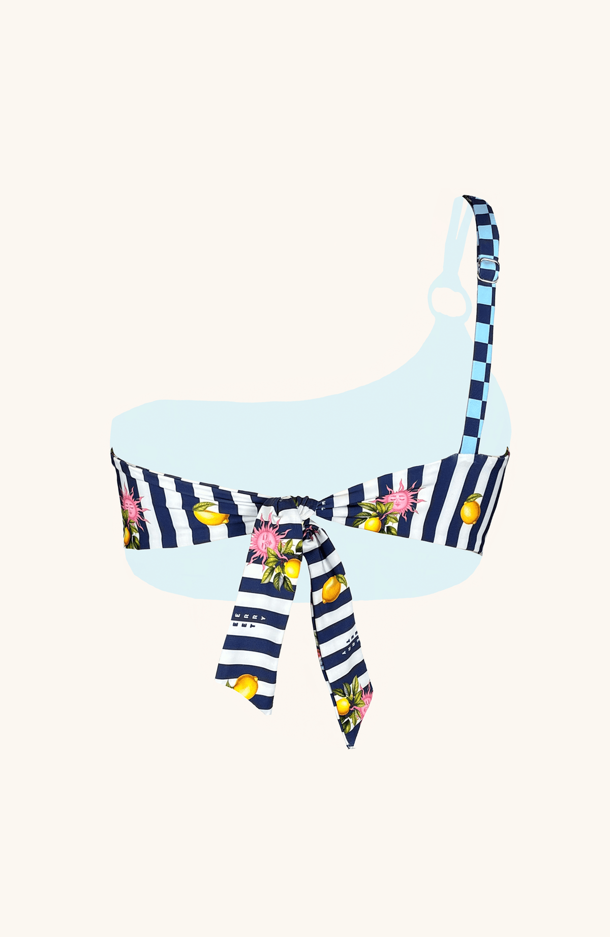 Top de Bikini Rayas , Colección Alma Frutal - Bari, los mejores trajes de baño y Bikinis. Diseño y tecnología juntos.