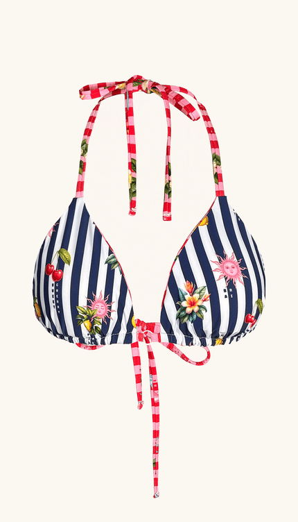 Top de Bikini Reversible , Colección Alma Frutal - Bari, los mejores trajes de baño y Bikinis. Diseño y tecnología juntos.