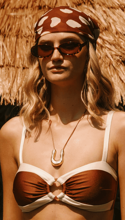 Top de Bikini Safari , Colección ODISEA - Bari, los mejores trajes de baño y Bikinis. Diseño y tecnología juntos.