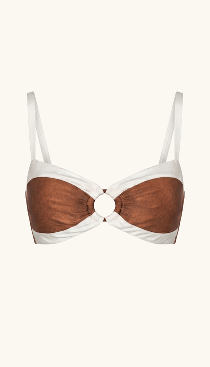 Top de Bikini Safari , Colección ODISEA - Bari, los mejores trajes de baño y Bikinis. Diseño y tecnología juntos.