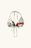 Top de Bikini Triangular Paisley Floral , Colección ODISEA - Bari, los mejores trajes de baño y Bikinis. Diseño y tecnología juntos.